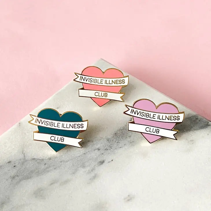 Invisible Illness Club Enamel Badge