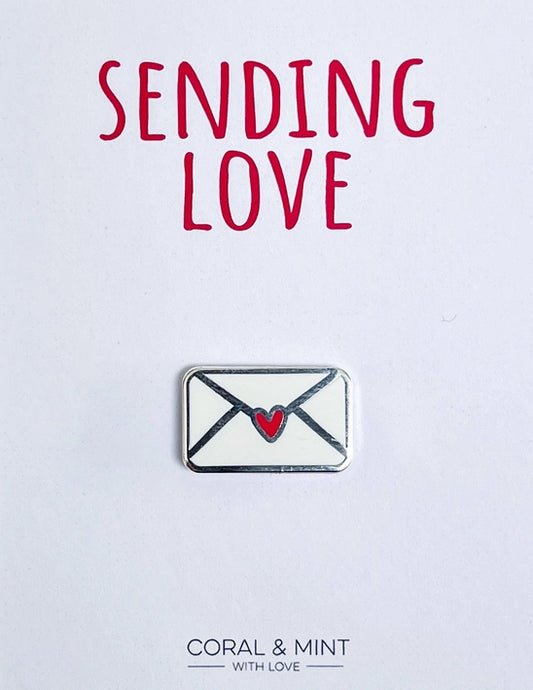 Sending Love Pin Badge
