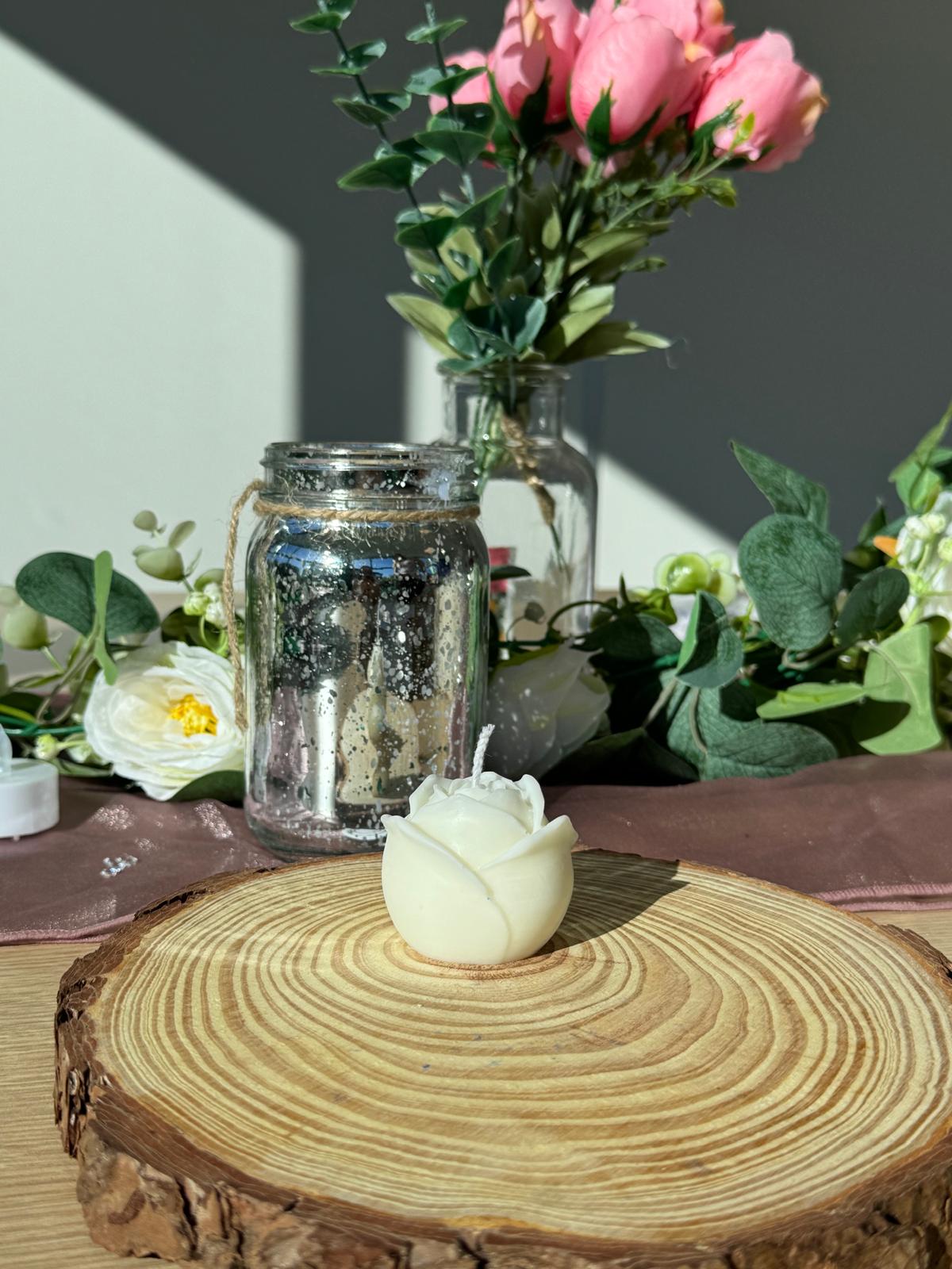 Rose candle
