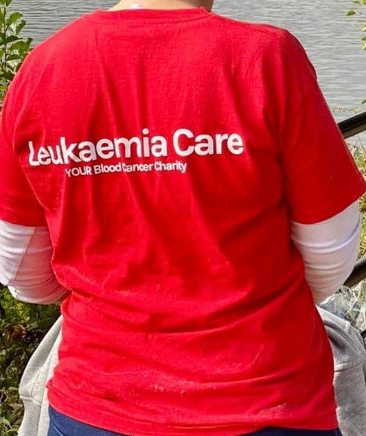 Leukaemia Care Red Short Sleeve T-shirt: Unisex fit