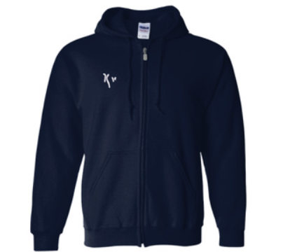 9/22 CML zipped hoodie - Navy