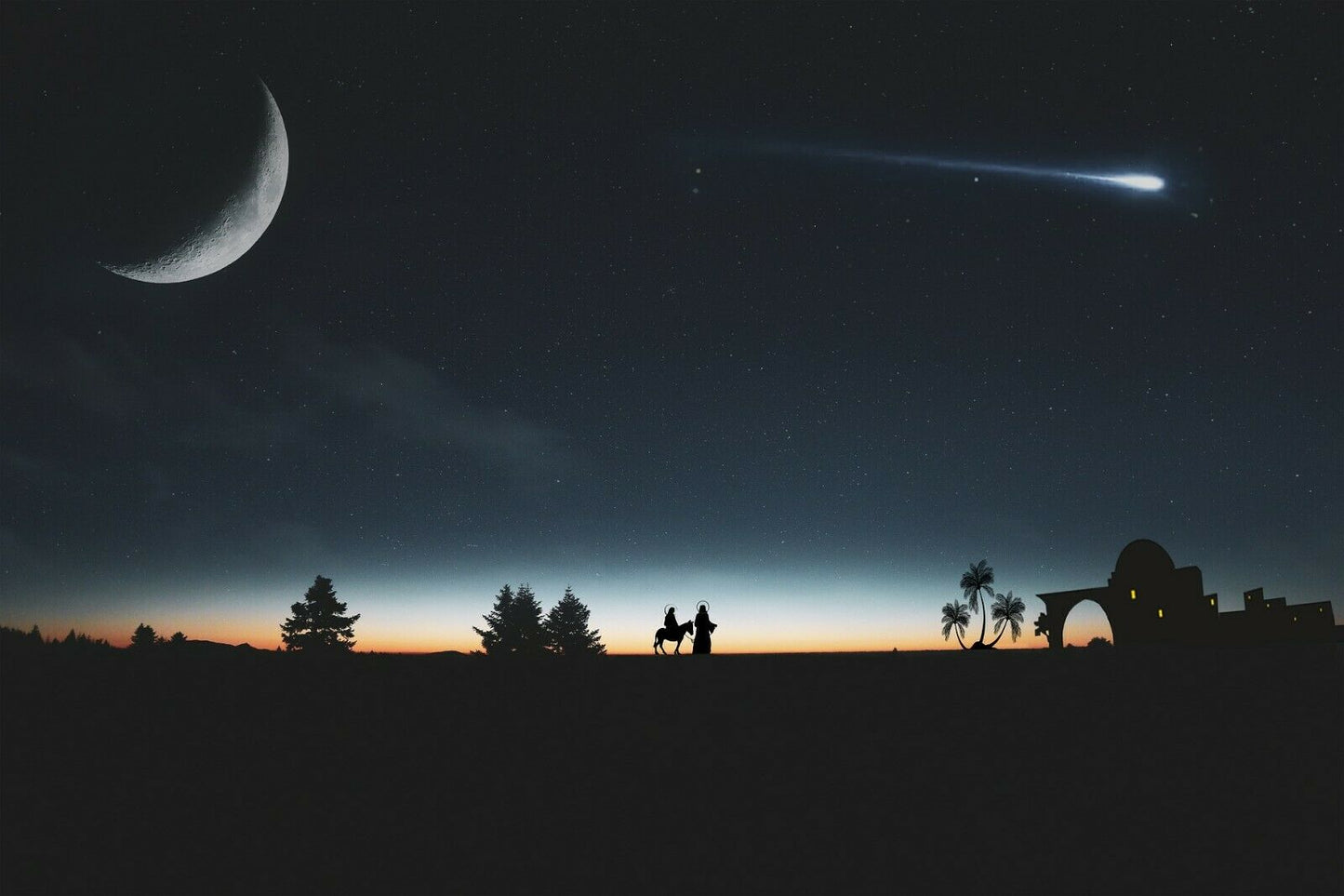 Midnight Sky Christmas Card (Pack of 10 cards)