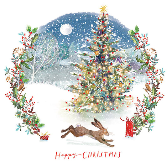 'Midnight Hare' Charity Christmas Cards, Pack of 10