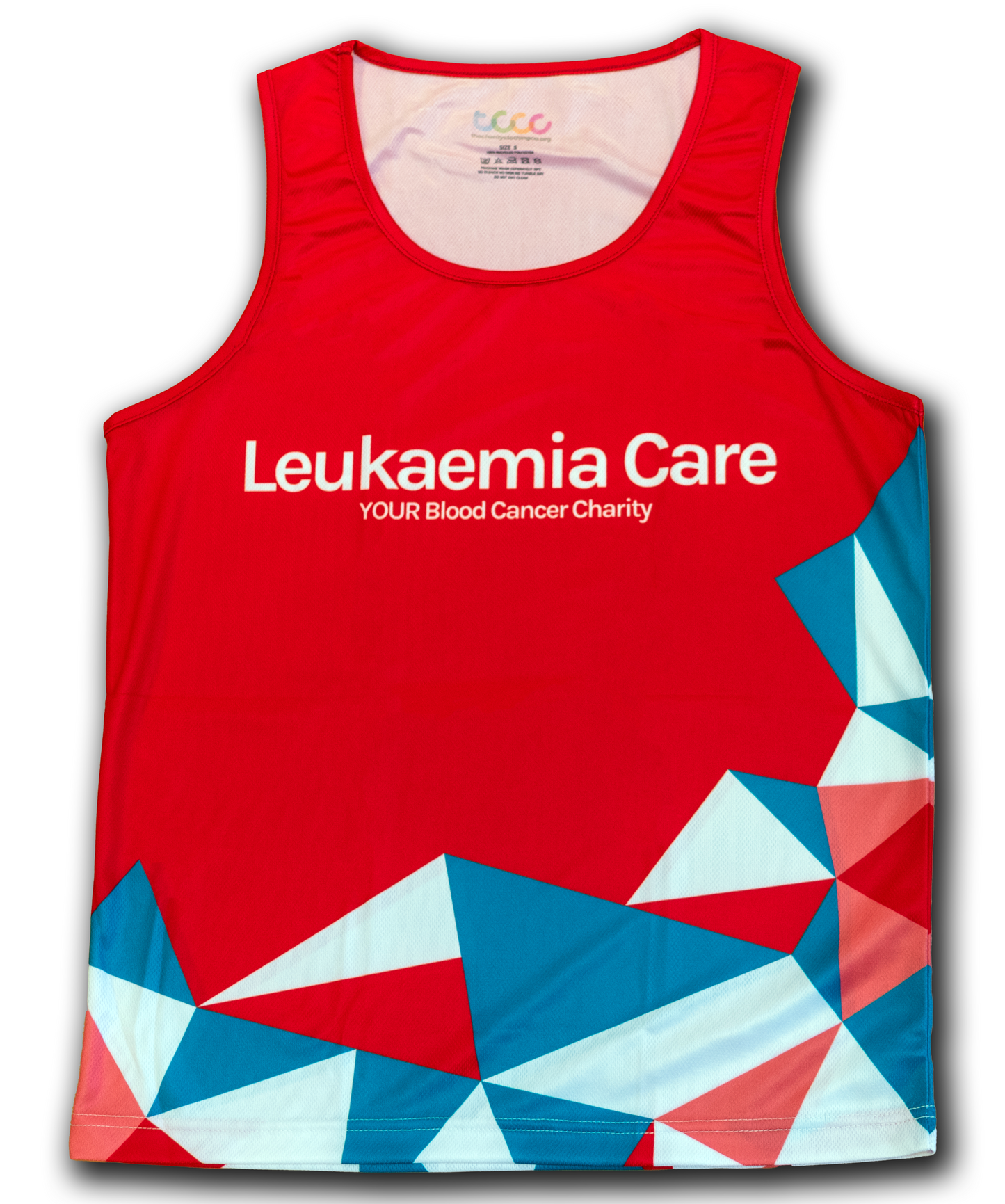 New Leukaemia Care Running Vest - Red design