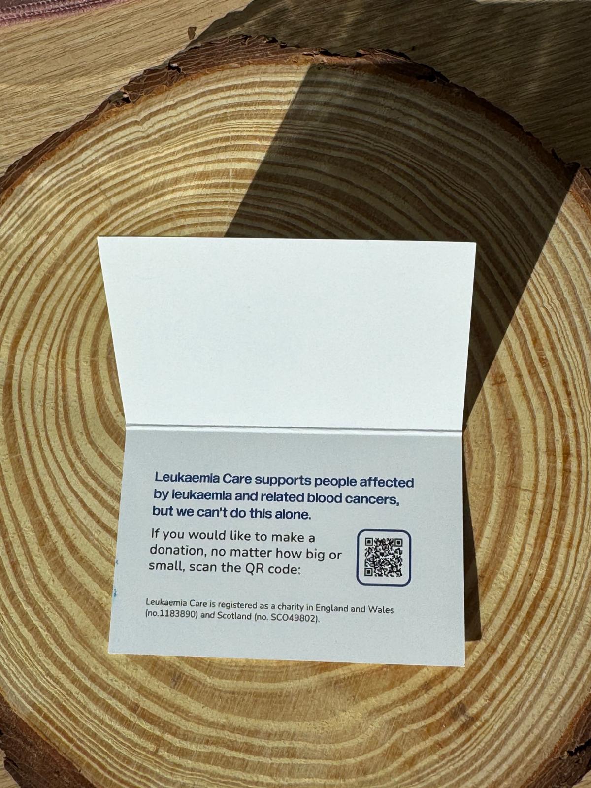 Leukaemia Care Table Placement Cards (Pack of 10)