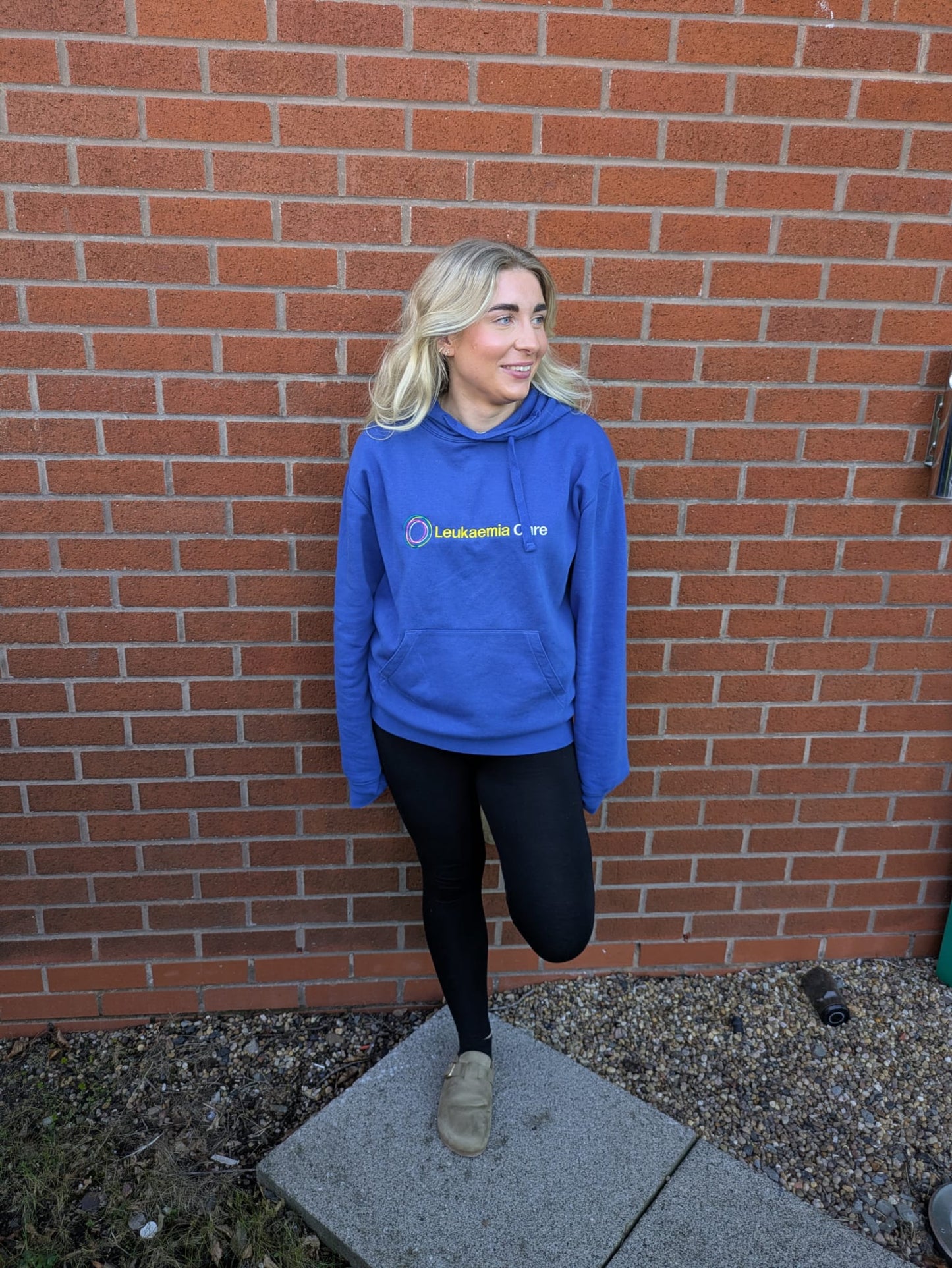 Leukaemia Care Blue Hooded Sweatshirt