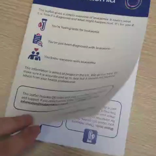 About leukaemia (fold-out infographic)