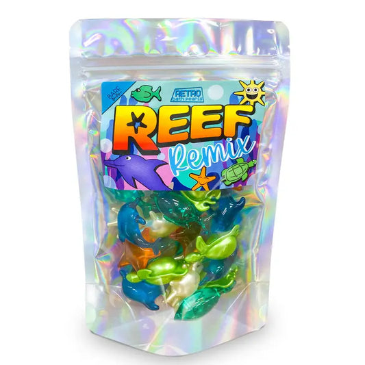 Retro Bath Pearls - Reef Remix. 30 Pack Ocean Themed Pearls