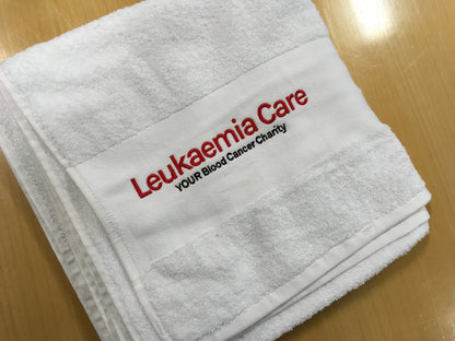 Leukaemia Care embroidered bath towel