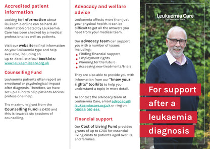 For support after a leukaemia diagnosis