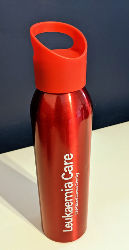Leukaemia Care metal water bottle